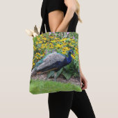 Sommergarten mit Pfauentocktasche Tasche (Von Nahem)