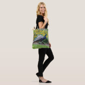Sommergarten mit Pfauentocktasche Tasche (Am Model)