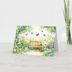 Sommergarten mit Schmetterlingen