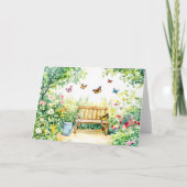 Sommergarten mit Schmetterlingen (Vorderseite)