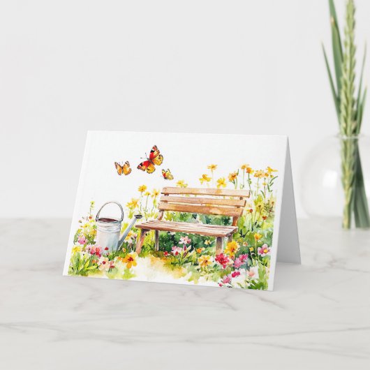Sommergarten mit Schmetterlingen (Vorderseite)