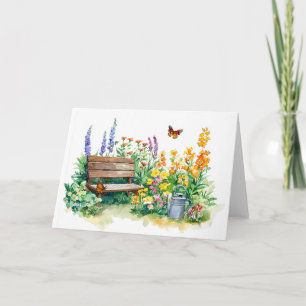 Sommergarten mit Schmetterlingen