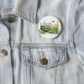 Sommergarten mit Schmetterlingen Button (Beispiel)