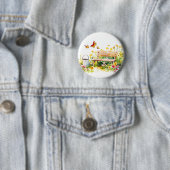 Sommergarten mit Schmetterlingen Button (Beispiel)