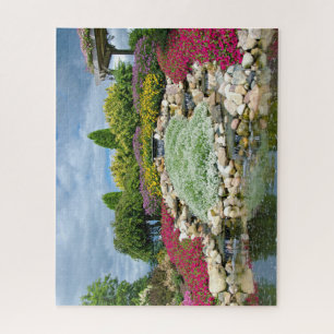 Sommergarten mit Wasserfällen Puzzle