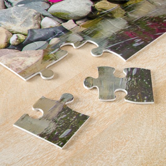 Sommergarten mit Wasserfällen Puzzle (Seite)