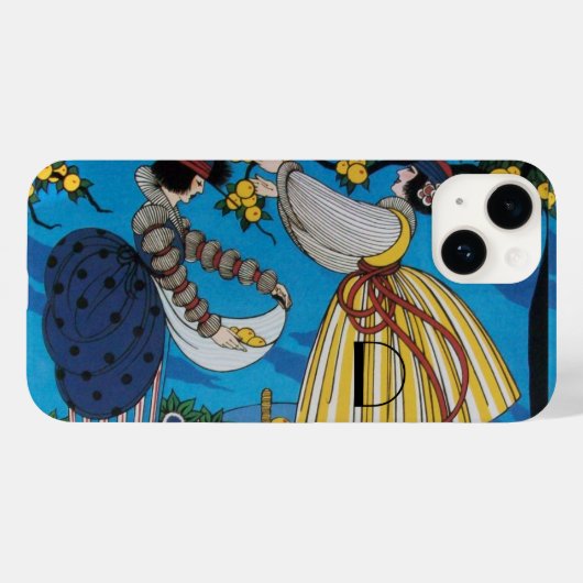 SOMMERGARTEN / MODEKOSTÜMDESIGNER MONOGRAMM Case-Mate iPhone HÜLLE (Rückseite (Horizontal))
