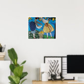 SOMMERGARTEN / MODERNE KOSTENDESIGNER POSTER (Heimbüro)