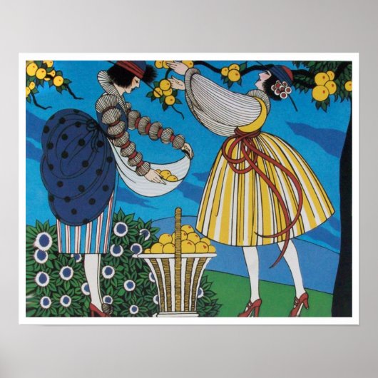 SOMMERGARTEN / MODERNE KOSTENDESIGNER POSTER (Vorne)