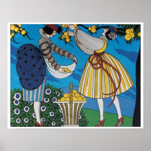 SOMMERGARTEN / MODERNE KOSTENDESIGNER POSTER (Vorne)