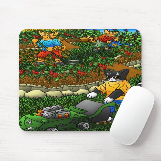 Sommergarten Mousepad (Mit Mouse)