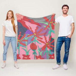 Sommergärten nachts fleecedecke