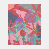 Sommergärten nachts fleecedecke (Vorderseite)