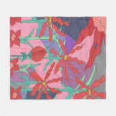 Sommergärten nachts fleecedecke (Vorderseite (Horizontal))