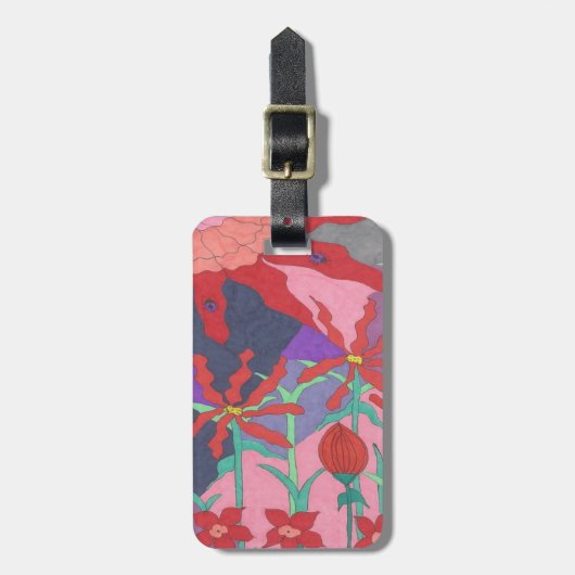 Sommergärten nachts gepäckanhänger (Vorderseite vertikal)