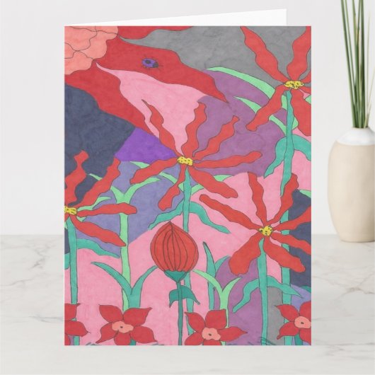 Sommergärten nachts karte (Vorderseite)