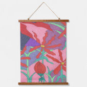 Sommergärten nachts wandteppich mit holzrahmen (Vorderseite)