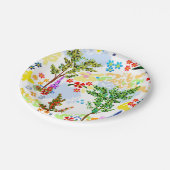 Sommergarten Pappteller (Schrägansicht)