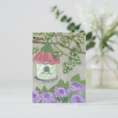 Sommergarten Postkarte (Stehend Vorderseite)