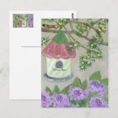 Sommergarten Postkarte (Vorne/Hinten)