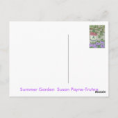 Sommergarten Postkarte (Rückseite)