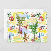 Sommergarten Postkarte (Vorne/Hinten)