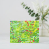 Sommergarten Postkarte (Stehend Vorderseite)