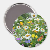 Sommergarten-Rundmagnet Magnet (Vorderseite/Rückseite)