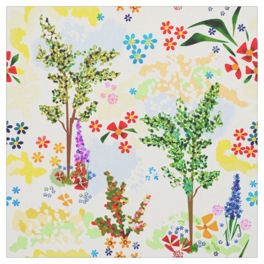 Sommergarten Stoff (Muster)