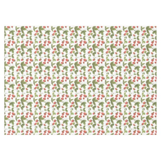 Sommergarten | Strawberry Tablecloth Tischdecke (Vorderseite (Horizontal))