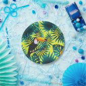 Sommergärten Tropischer Toucan Jungle Foliage Pappteller (Party)