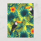 Sommergärten Tropischer Toucan Jungle Foliage Postkarte (Vorderseite)