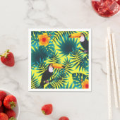 Sommergärten Tropischer Toucan Jungle Foliage Serviette (Beispiel)