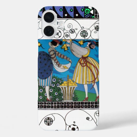 SOMMERGARTEN UND WIRBEL /FASHION COSTUMEN DESIGNER Case-Mate iPhone HÜLLE (Rückseite)