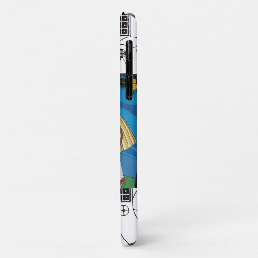 SOMMERGARTEN UND WIRBEL /FASHION COSTUMEN DESIGNER Case-Mate iPhone HÜLLE (Hinten/Links)