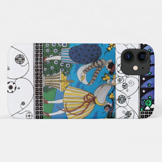 SOMMERGARTEN UND WIRBEL /FASHION COSTUMEN DESIGNER Case-Mate iPhone HÜLLE (Rückseite (Horizontal))