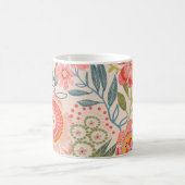 Sommergarten Üppige Blüten Kaffeetasse (Mittel)