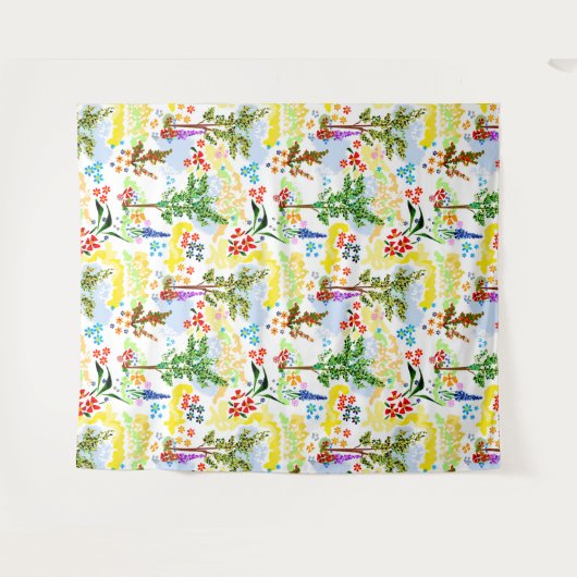 Sommergarten Wandteppich (Vorderseite (Horizontal))