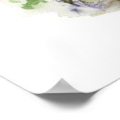 Sommergarten Wasserfarbe Frühjahr Poster (Ecke)