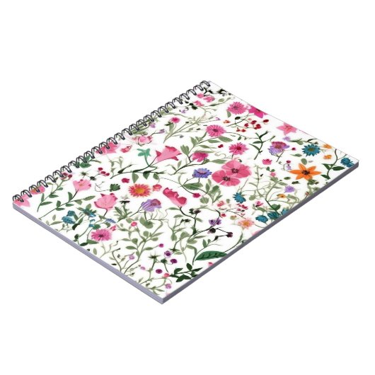 Sommergarten Wildblume Notizblock (Linke Seite)