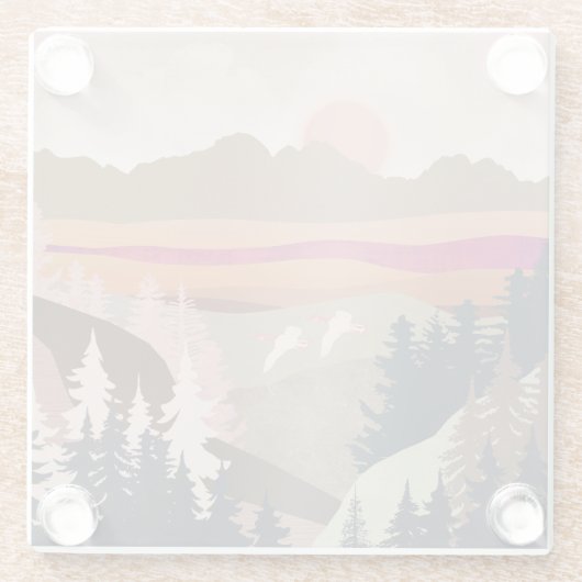 Sommergäse Glasuntersetzer (Rückseite)