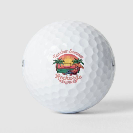 Sommergebühr für Lehrer am letzten Schultag erford Golfball (Vorderseite)