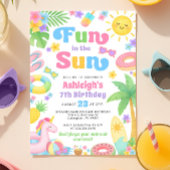 Sommergeburt Einladung - Spaß in der Sonne