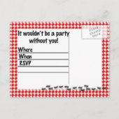 Sommergeburt GRILLEN Einladung (Rückseite)