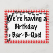 Sommergeburt GRILLEN Einladung (Vorderseite)