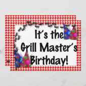 Sommergeburt GRILLEN Einladung (Vorne/Hinten)