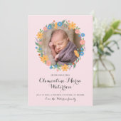 Sommergeburtsankündigung der Wildblume Ankündigung (Stehend Vorderseite)