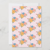 Sommergeburtsankündigung der Wildblume Ankündigung (Rückseite)