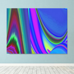Sommergefühl , Abstrakte 3D Regenbogenkunst Leinwanddruck