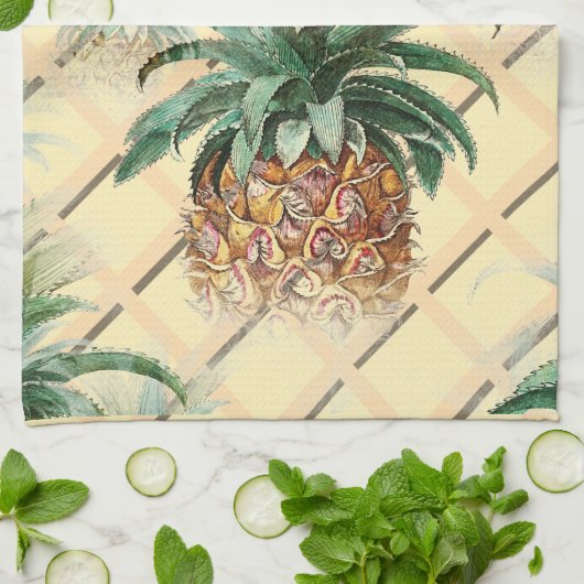 Sommergefühlte Ananas Geschirrtuch (Gefaltet)